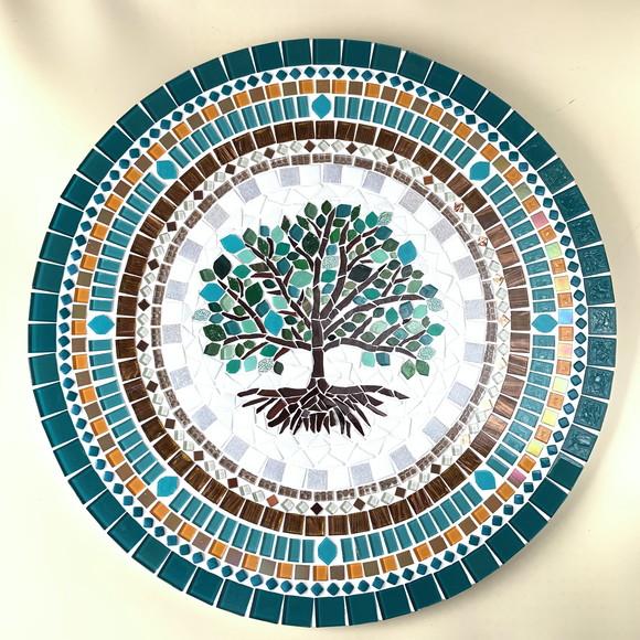 Mandala em mosaico Árvore da Vida