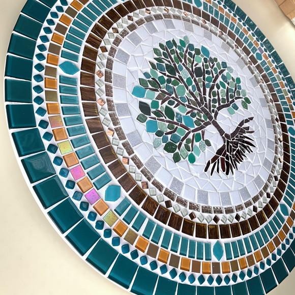 Mandala em mosaico Árvore da Vida