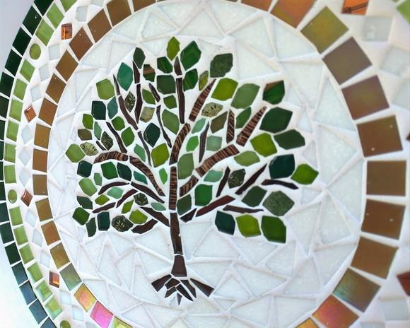 Mandala em mosaico Árvore da Vida