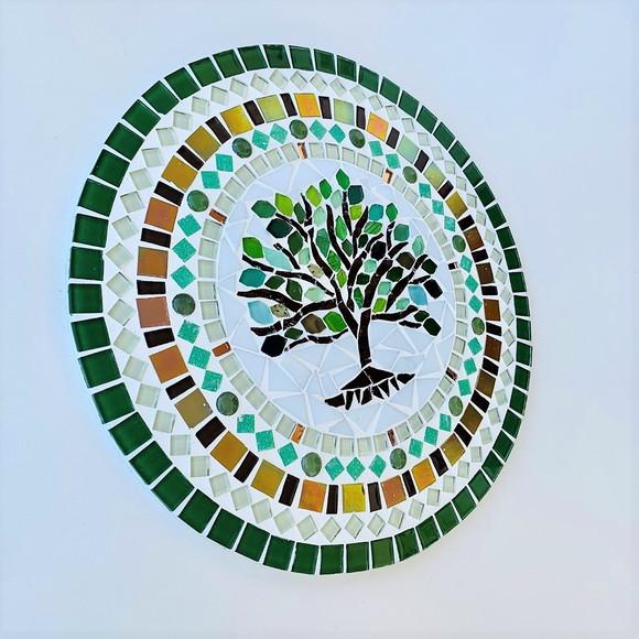 Mandala em Mosaico Árvore da Vida