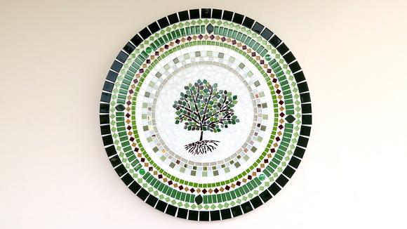 Mandala em Mosaico Árvore da Vida