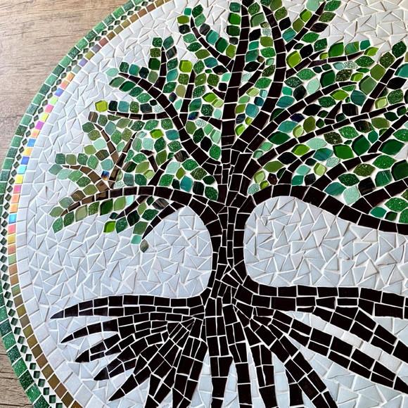 Mandala em Mosaico Árvore da Vida 80 cm