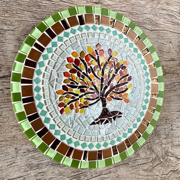 Mandala em Mosaico Árvore da Vida Outono