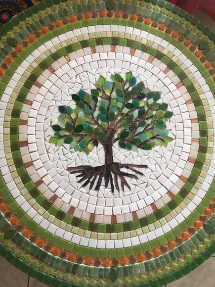 Mandala em Mosaico Árvore da Vida para Piso ou Parede