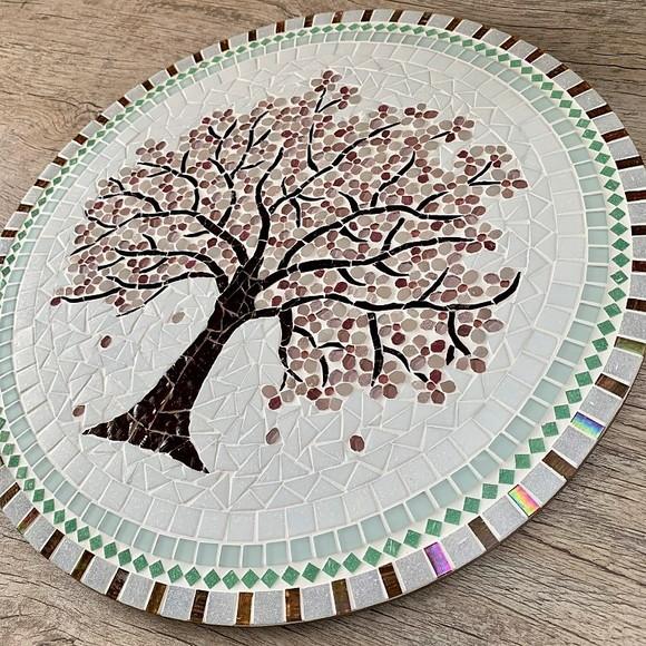 Mandala em Mosaico Árvore de Cerejeira