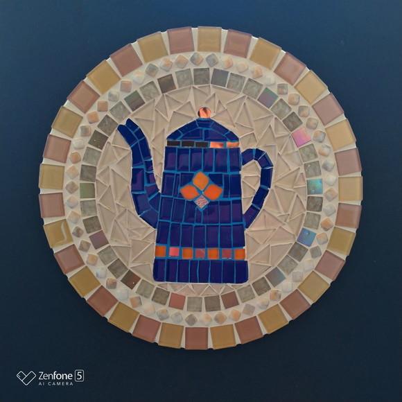 Mandala em Mosaico Bule
