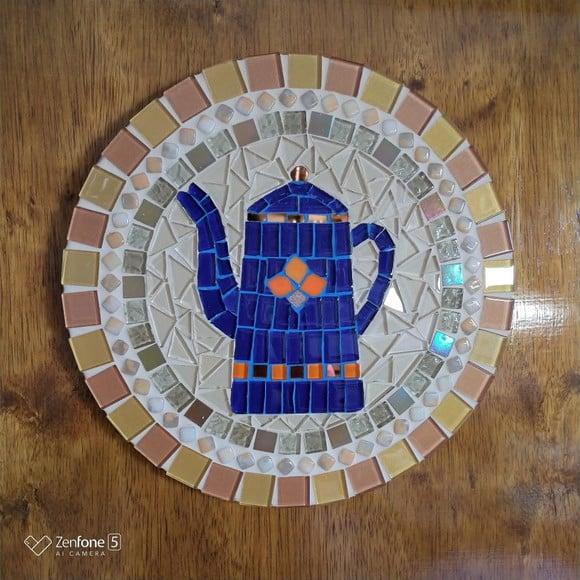 Mandala em Mosaico Bule