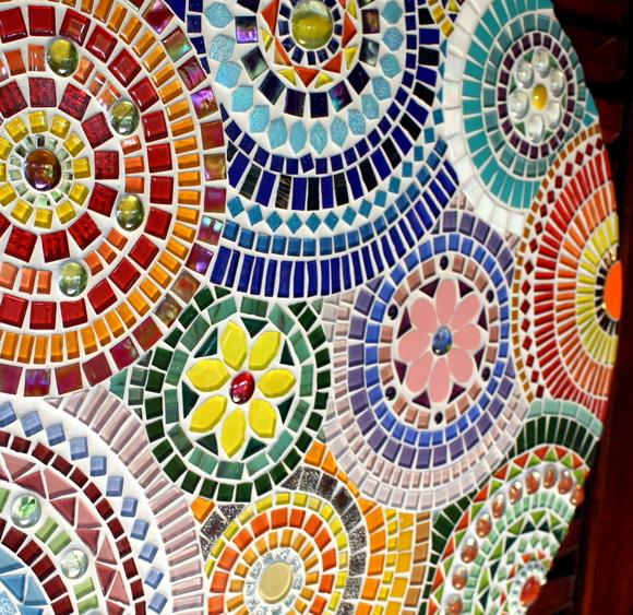 Mandala em Mosaico Círculos 60