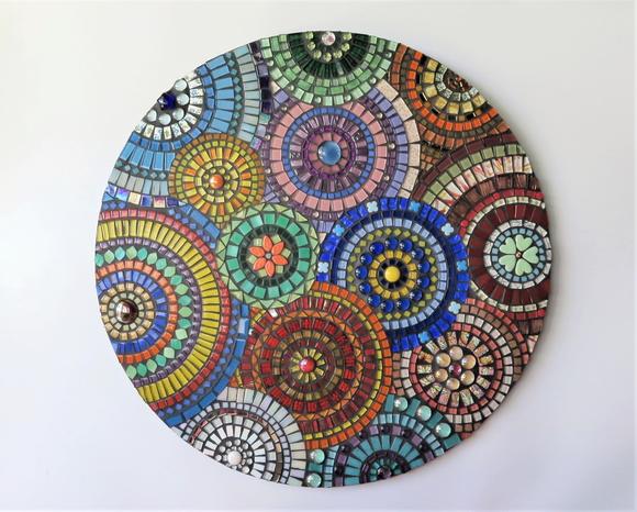 Mandala em Mosaico Círculos 60