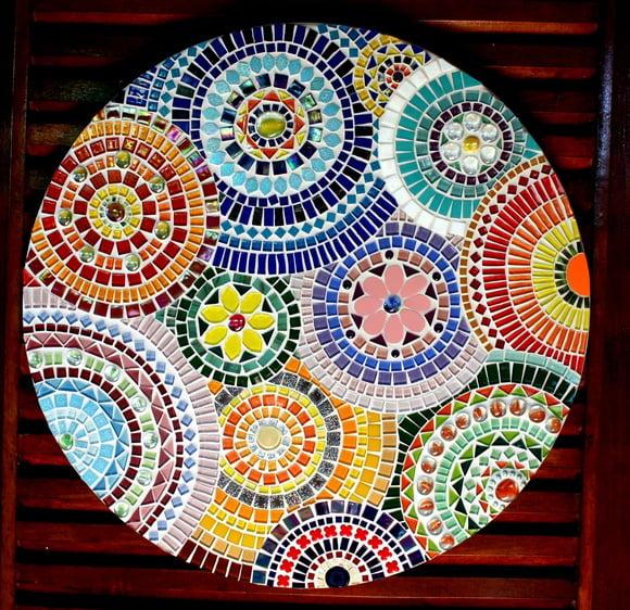 Mandala em Mosaico Círculos 60