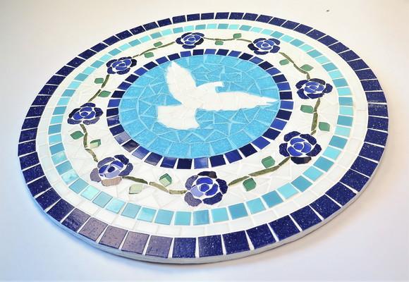 Mandala em Mosaico Divino