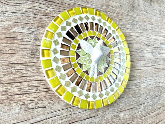 Mandala em Mosaico Divino Espírito Santo 20cm
