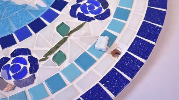 Mandala em Mosaico Divino para Área Externa