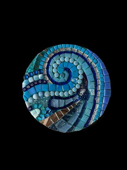 Mandala em Mosaico Elemento Água