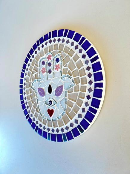 Mandala em Mosaico Hamsá