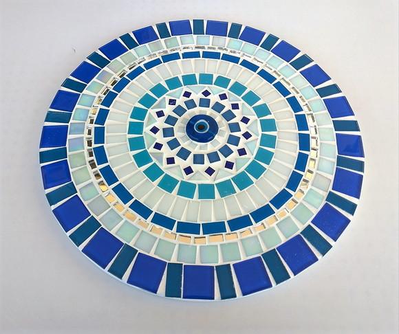 Mandala em Mosaico Olho Grego