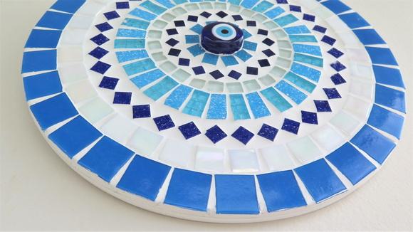 Mandala em Mosaico Olho Grego