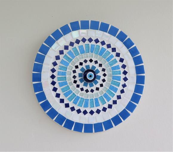 Mandala em Mosaico Olho Grego