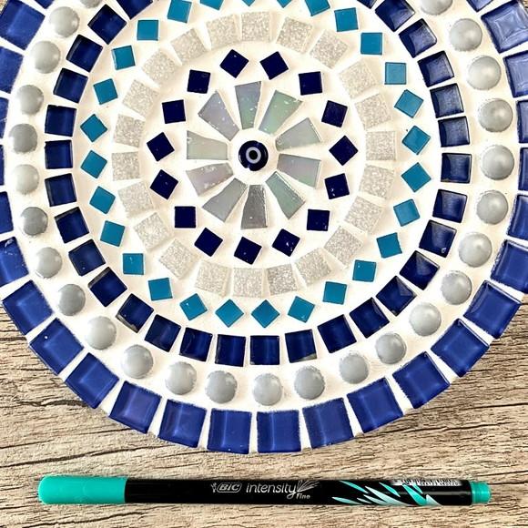 Mandala em Mosaico Olho Grego 20