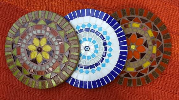 Mandala em Mosaico Olho Grego