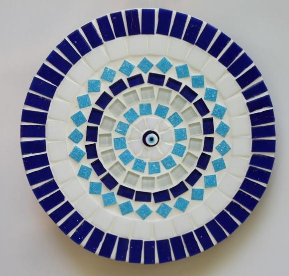 Mandala em Mosaico Olho Grego