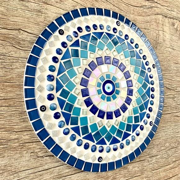 Mandala em Mosaico Olho Grego 30