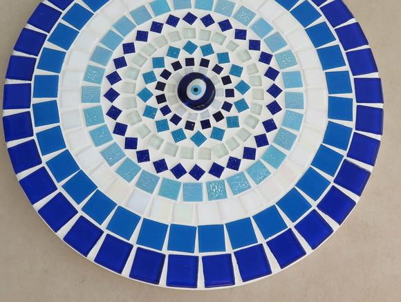 Mandala em Mosaico Olho Grego 30