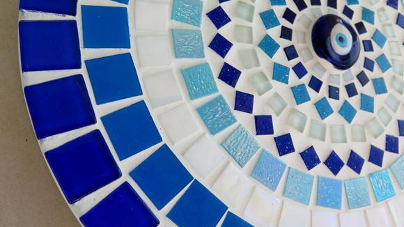 Mandala em Mosaico Olho Grego 30
