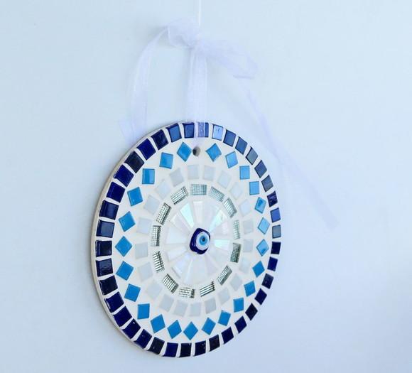 Mandala em Mosaico Olho Grego Mini