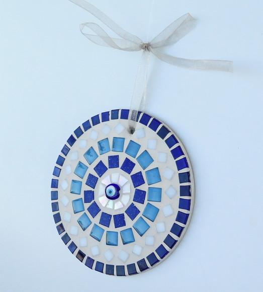 Mandala em Mosaico Olho Grego Mini