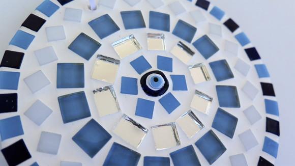 Mandala em Mosaico Olho Grego Mini