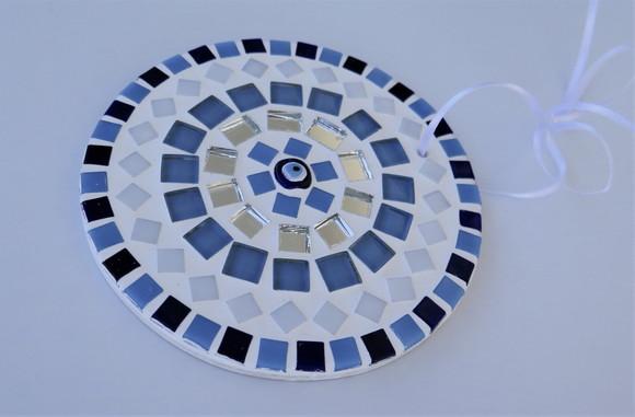 Mandala em Mosaico Olho Grego Mini