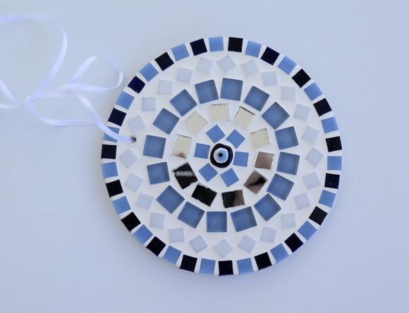 Mandala em Mosaico Olho Grego Mini