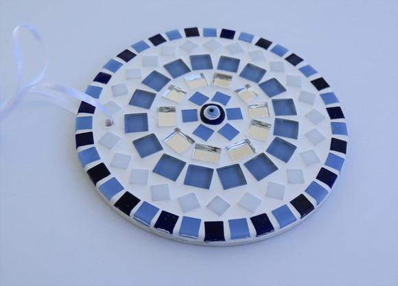 Mandala em Mosaico Olho Grego Mini