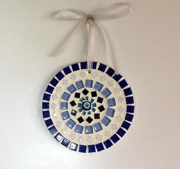 Mandala em Mosaico Olho Grego Mini