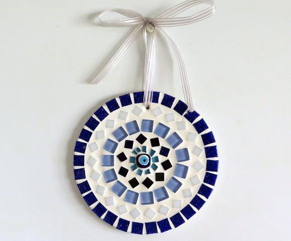 Mandala em Mosaico Olho Grego Mini
