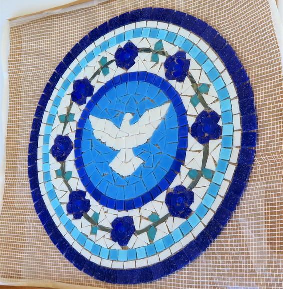 Mandala em Mosaico para Piso ou Parede