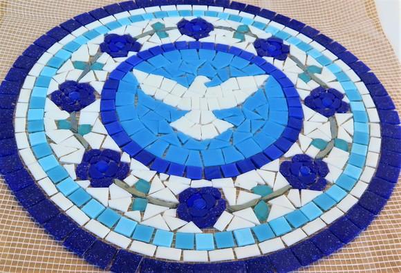 Mandala em Mosaico para Piso ou Parede
