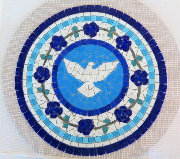 Mandala em Mosaico para Piso ou Parede