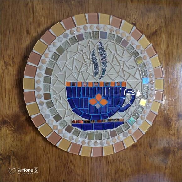 Mandala em Mosaico Xícara