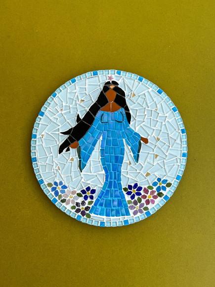 Mandala Iemanjá em Mosaico