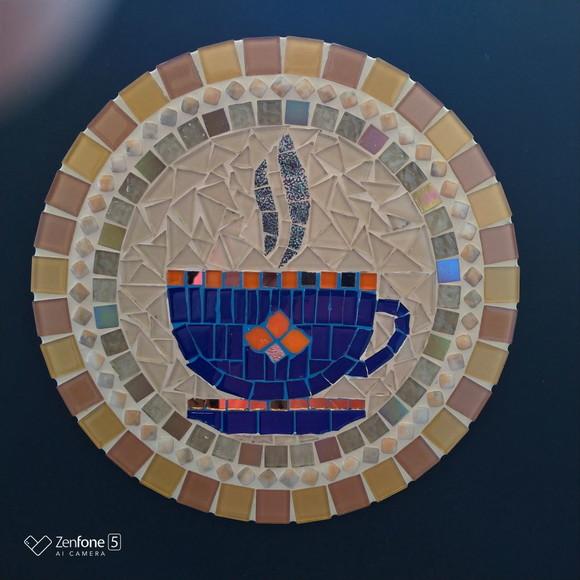 Mandala em Mosaico Xícara
