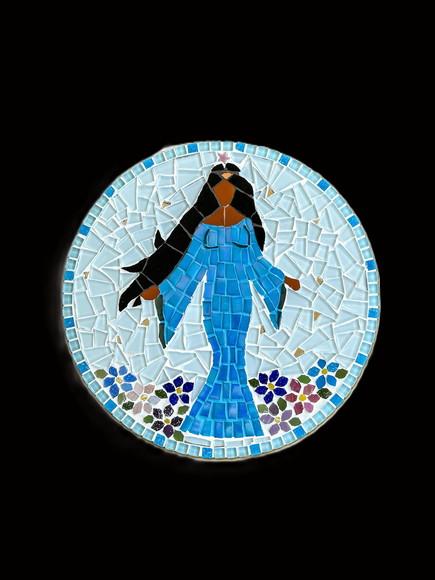 Mandala Iemanjá em Mosaico