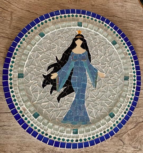 Mandala Iemanjá em Mosaico