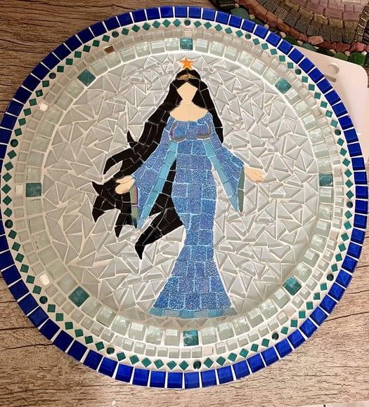 Mandala Iemanjá em Mosaico