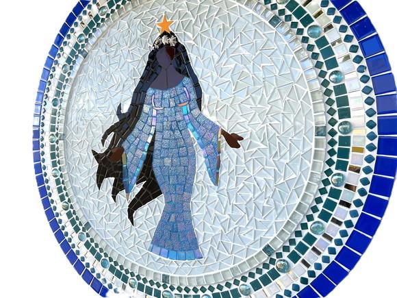 Mandala Iemanjá em Mosaico