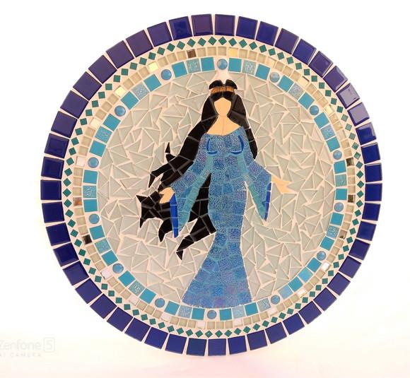 Mandala Iemanjá em Mosaico