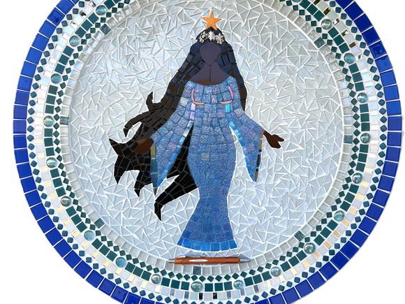 Mandala Iemanjá em Mosaico