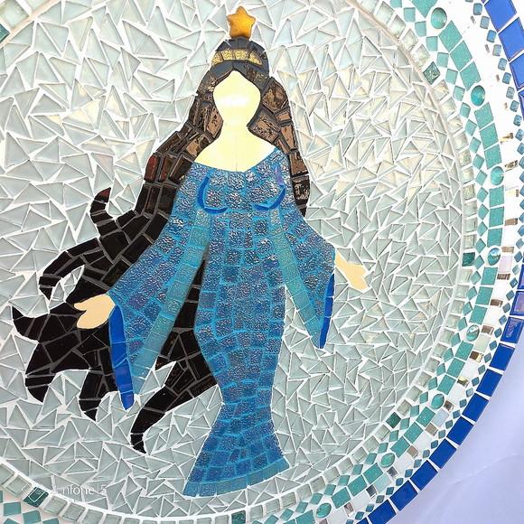Mandala Iemanjá em Mosaico