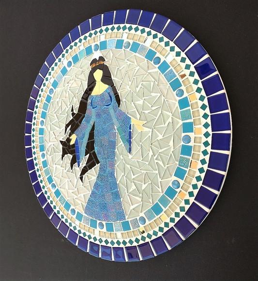 Mandala Iemanjá em Mosaico